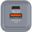 VERBATIM Ladeadapter, Universal, GNC-35, GaN, 35W, grau 1x USB-A QC,