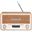 Denver DAB-18LW Digitalradio Holzoptik hell