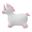 Jamara H&uuml;pftier Einhorn mit Pl&uuml;schbezug und Pumpe