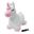 Jamara H&uuml;pftier Einhorn mit Pl&uuml;schbezug und Pumpe