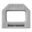 SmartKeeper Mini "USB-B Port" Blocker grau 4 Stk.+Key