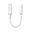 0.10m Alogic USB Adapter USB-C -> 3,5mm Audio weiß