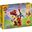 LEGO Creator 3in1 31145 Roter Drache Spielzeug mit Fisch und