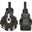 (&euro;2,97*/1m) 3.00m EATON Stromkabel C13 auf Schutzkontakt Stecker