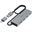Hama 00200138 USB Hub A&C Grau Hub