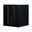 Rockstable 19" 18 HE 800x800x900 Gitternetztür, schwarz