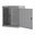 Rockstable 19" 12 HE 600x440x637 Stahltür, weiß