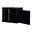 Rockstable 19" 9 HE 600x440x503 Stahltür, schwarz