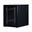 Rockstable 19" 15 HE 600x800x770 Gitternetztür, schwarz