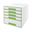 LEITZ Schubladenbox WOW Cube perlwei&szlig;/gr&uuml;n 52142054, DIN