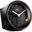 BRAUN Funkwecker BC 07 B-DCF schwarz Kunststoff, Ø 8,0 cm