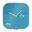 LEITZ Wanduhr Cosy blau Sicherheitsglas 30,0 x 30,0 cm