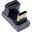 InLine USB4 Adapter, USB-C Stecker/Buchse 180&deg;, Aluminium, grau