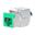 Intellinet Cat6a 10G STP Keystone-Modul gr&uuml;n