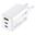 MediaRange Ladegerät 65W 3-Port 1x USB-A/2x USB-C GaN, weiß