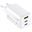 MediaRange Ladegerät 65W 3-Port 1x USB-A/2x USB-C GaN, weiß