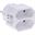() 0.00m InLine Steckdosenadapter Schutzkontakt Weiß 2 (16471D)