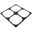 Watercool MO-RA IV 400 Fan Frame for 200mm Fans - black