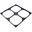Watercool MO-RA IV 400 Fan Frame for 200mm Fans - black