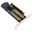 InLine PCIe Karte x16 zu 2x M.2, 1x mSATA