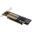 InLine PCIe Karte x16 zu 2x M.2, 1x mSATA