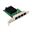 InLine Quad Gigabit Netzwerkkarte, 4x RJ45 1 Gb/s, PCIe x1 51127B