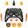 Thrustmaster Gamepad Thrustm. eswap X LED ORANGE CRYSTAL P.(XBO/PC)
