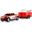 Amewi RC Pickup Die Cast mit Wohnwagen 1:64 RTR rot 6+