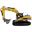 Amewi G705E Bagger Metall 1:14 RTR gelb 14+
