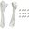 120x120x25mm Deepcool FL12R SE WH Pack ARGB PWM
