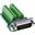 InLine D-Sub 15 Terminalblock, Stecker, 2-reihig, Schraubklemme