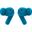 Motorola Moto Buds Bass, blue jewel