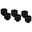 Thermal Grizzly DeltaMate Fitting - HT16 Black 6er-Pack