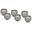Thermal Grizzly DeltaMate Fitting - ST16 Matt Nickel 6er-Pack