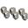 Thermal Grizzly DeltaMate Rotary - 90&deg; Matt Nickel 6er-Pack