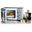 Ariete Vintage Mikrowelle (creme/blau, 20 Liter)