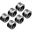 EK Water Blocks EK-Quantum Torque HDC 16 - 6er-Pack, Satin Titanium