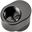 XSPC G1/4 Rotary 7mm Offset Fitting - schwarzes Chrom