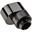 XSPC G1/4 Rotary 7mm Offset Fitting - schwarzes Chrom