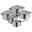WMF Topf-Set Comfort Line silber 5-tlg., 5 Set