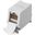 Equip Keystone-Koppler geschirmt Cat6A 1xRJ45 DIN gr