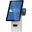 ERGONOMIC SOLUTIONS SPACEPOLE MINI KIOSK WALL MOUNTED WHITE