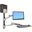 Ergotron 45-358-026 LX Steh-Sitz-Wandmontagesystem Wandhalterung