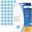 Herma 2253 blau rund Vielzwecketiketten 1.9x1.9 cm (32 Blatt (1280