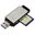 Hama SD/microSD Card Reader silber USB 3.0 Stick Dual Slot Kartenleser