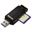 Hama SD/microSD Card Reader schwarz USB 3.0 Stick Dual Slot